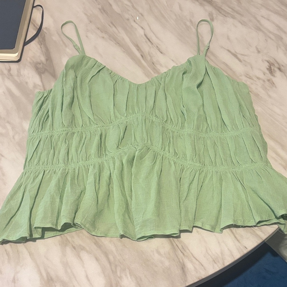 LOFT Light Green Camisole Top